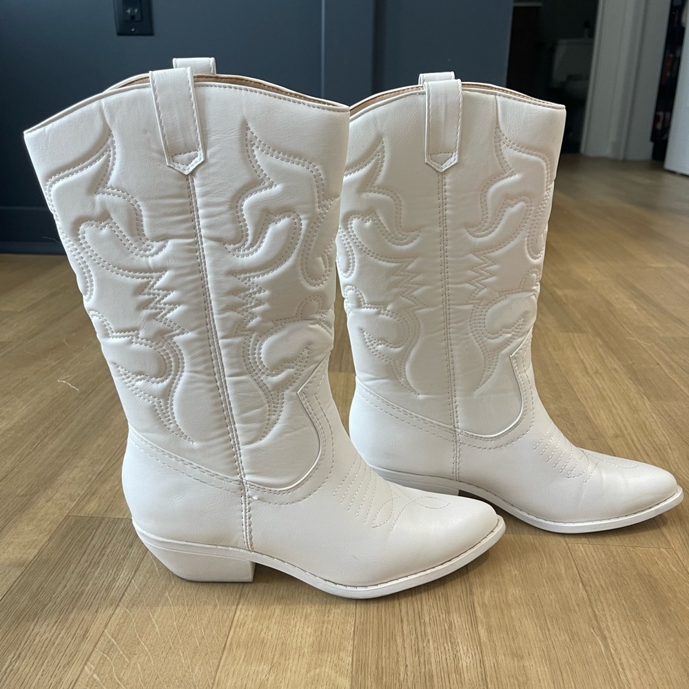 White Cowboy Boots